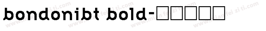 bondonibt bold字体转换